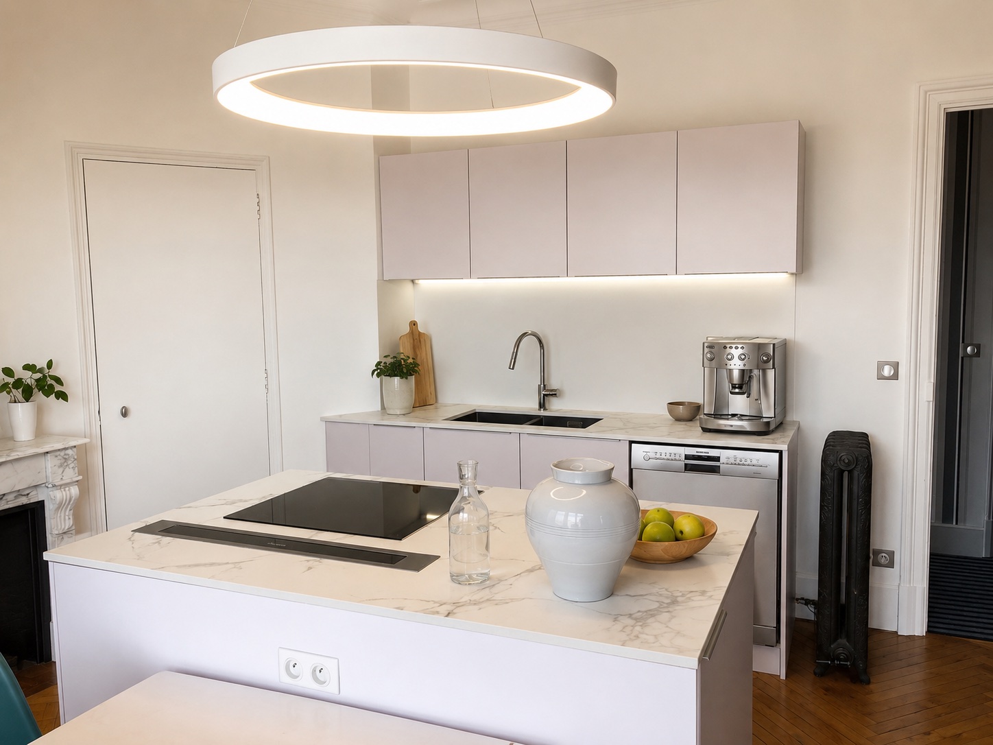 Cuisine sur mesure style haussmannien